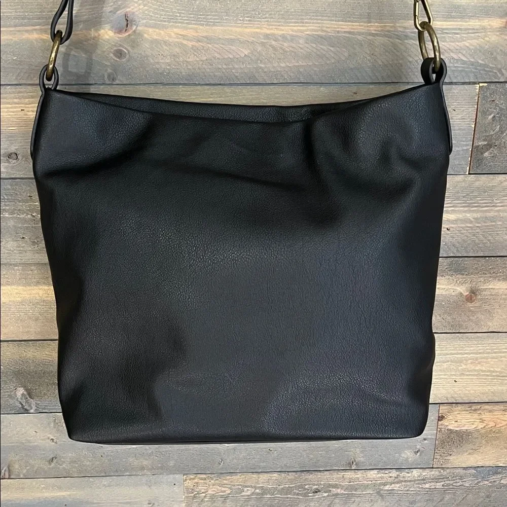 New Style & Co Hudsonn Convertible Hobo Bag in Black